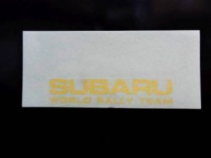 SUBARU WORLD RALLY TEAM ステッカー 1枚入り イエロー 黄色 ヴィヴィオ イ