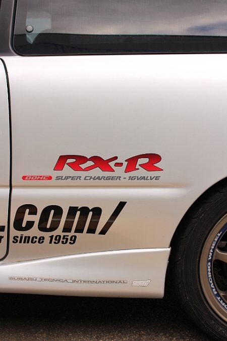 ヴィヴィオ RX-R サイドステッカー 左右セット 制作もの シルバー車向け